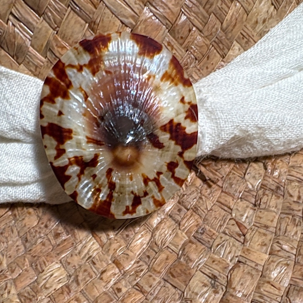 Shady Brady Brown Straw Hat with Cream Band - Picture 6 of 11